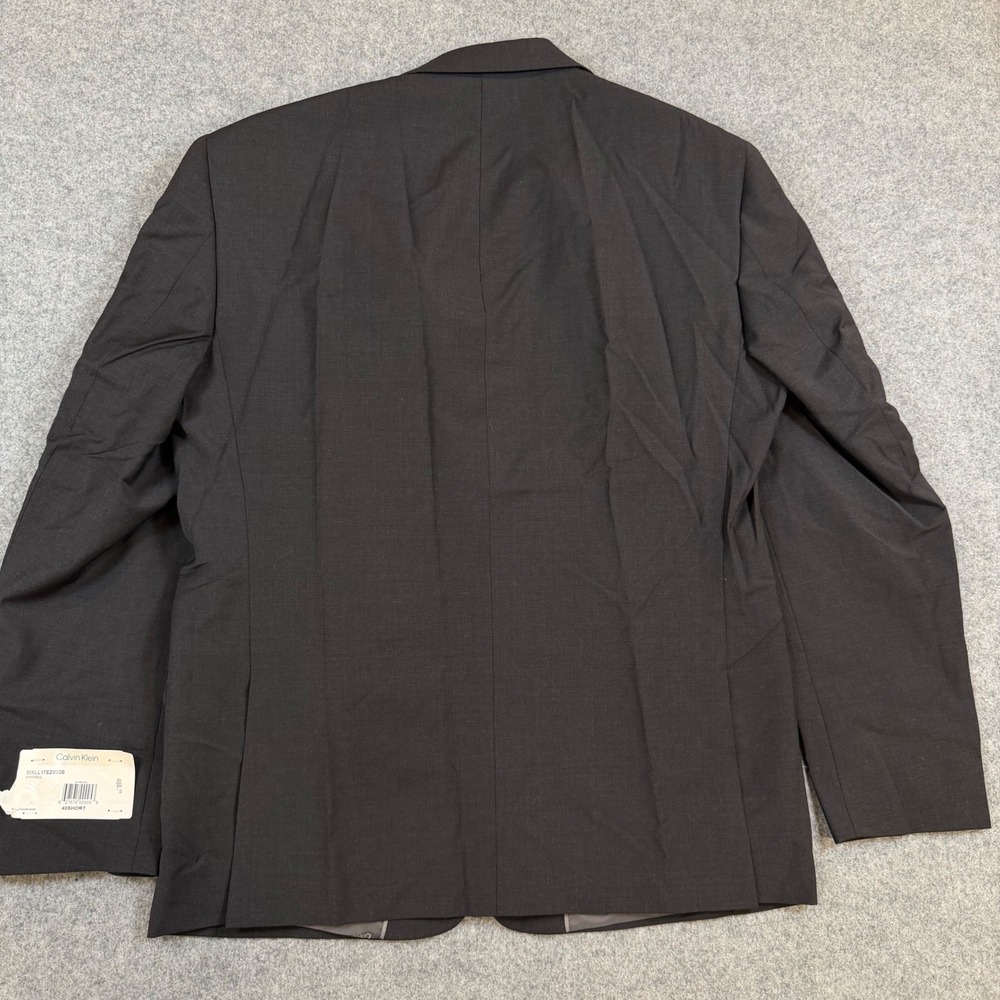 Calvin Klein Maxwell Slim Fit Blazer Charcoal Gray 40S MXLL17EZ0000 - Picture 7 of 12